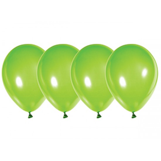 Воздушные шары без рисунка, Воздушный шар латексный 12", стандарт люкс (ПАСТЕЛЬ), Зелёный (Лайм),  (4000 шт.), 2.90 р. за 1 шт.