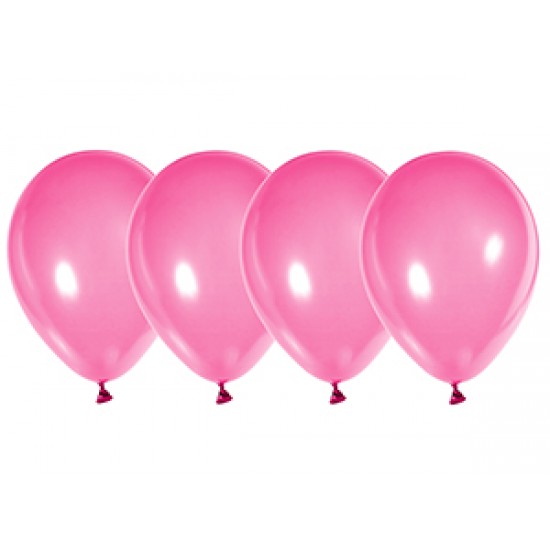 Воздушные шары без рисунка, Воздушный шар латексный 10", стандарт люкс (ПАСТЕЛЬ), 50 шт/упак. Розовый,  (50 шт.), 2.40 р. за 1 шт.