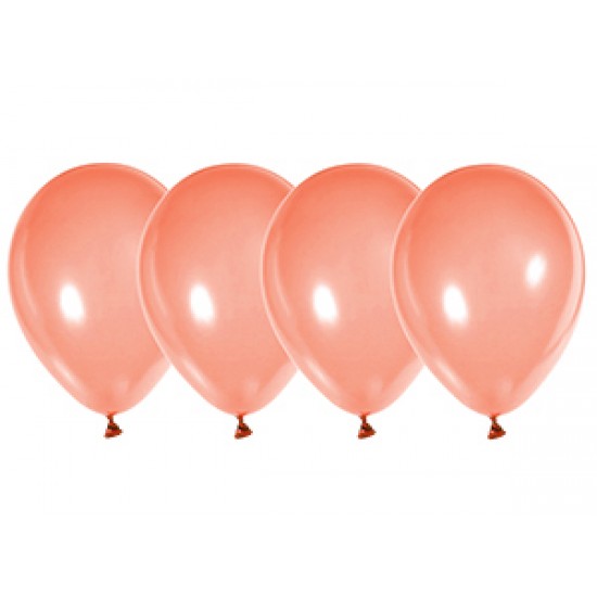Воздушные шары без рисунка, Воздушный шар латексный 10", стандарт люкс (ПАСТЕЛЬ), 50 шт/упак. Персиковый,  (50 шт.), 2.40 р. за 1 шт.