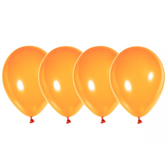 Воздушные шары без рисунка, Воздушный шар латексный 10", перламутр, 50 шт/упак. Оранжевый,  (50 шт.), 2.80 р. за 1 шт.