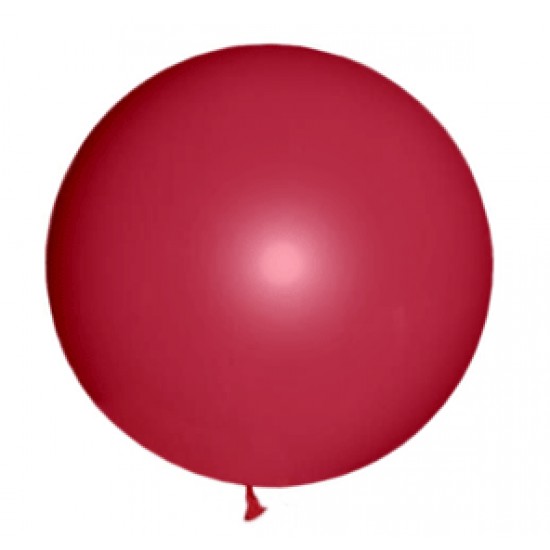 Шары гиганты, Воздушный шар латексный, стандарт (ПАСТЕЛЬ), Красный,  (1 шт.), 160 р. за 1 шт.